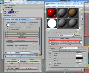 Steps to create an Ambient Occlusion State set in 3ds Max