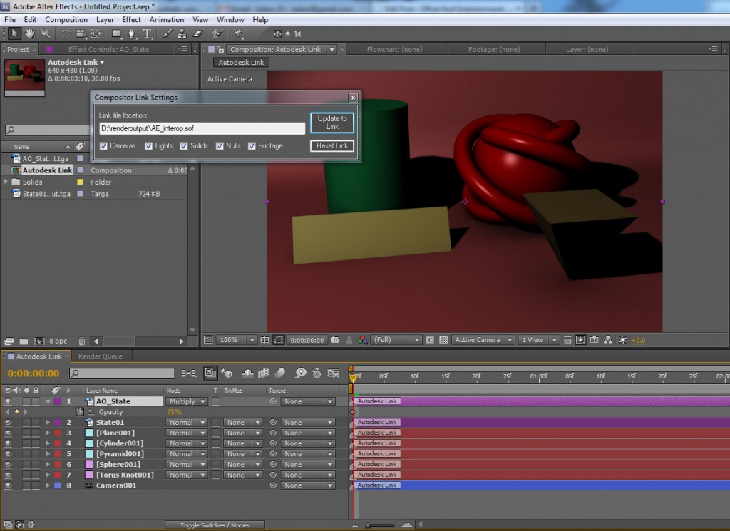After Effects interoperability from 3ds Max
