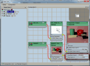 Arrange your render passes in 3ds Max with the Compositor View.